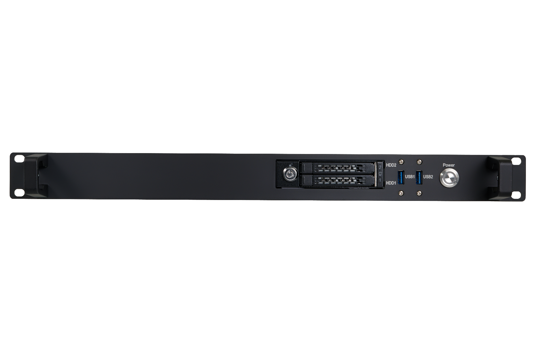 1HE Industrie PC Fanless – Frontansicht