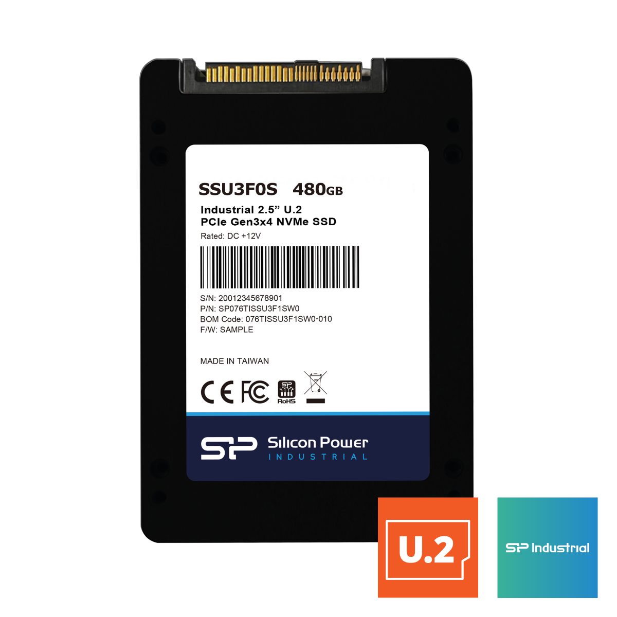 480GB U.2 NVMe SSD