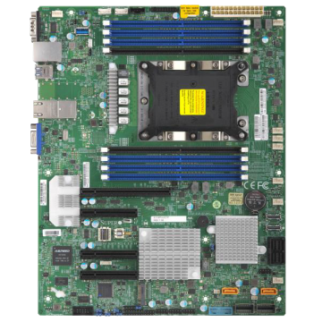 Industrie PC, Mainboard, ATX 2nd Xeon® RAID 10G, Draufsicht
