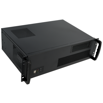 Industrie PC, Server, Rackmount, 3HE Edgeserver Compact, Isometrische Ansicht